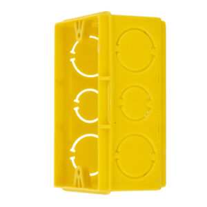 Caixa de Luz Retangular 4x2 Amarela (Tigre)